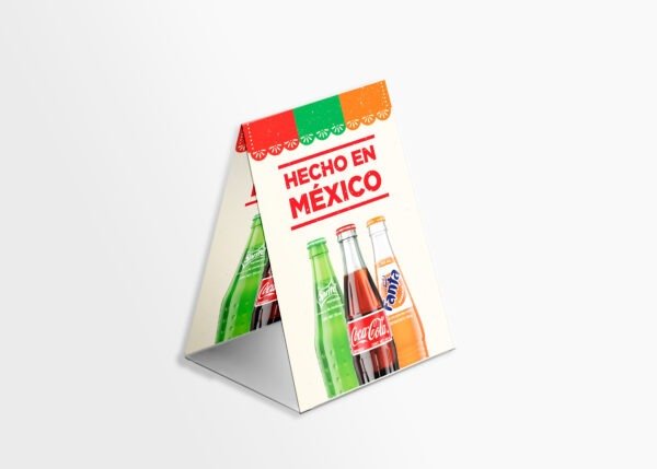 Spanish Hecho en México table tent