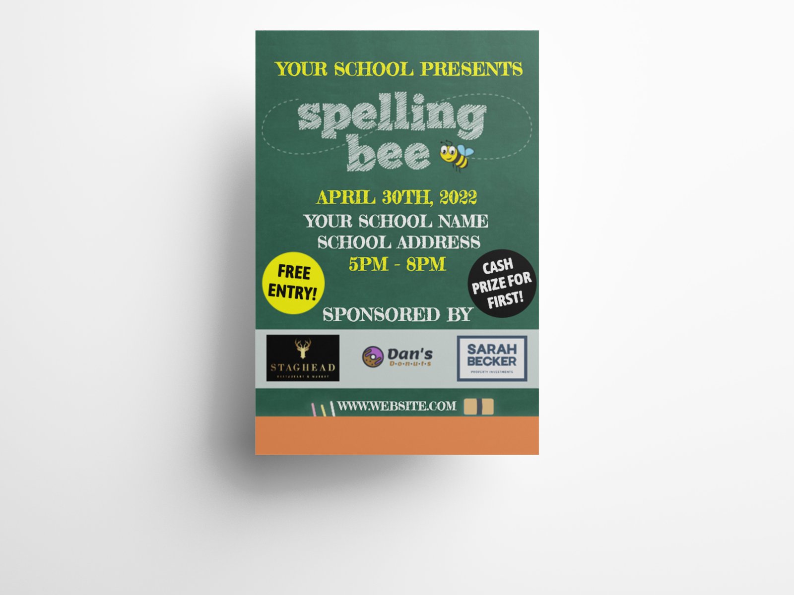 Spelling bee poster