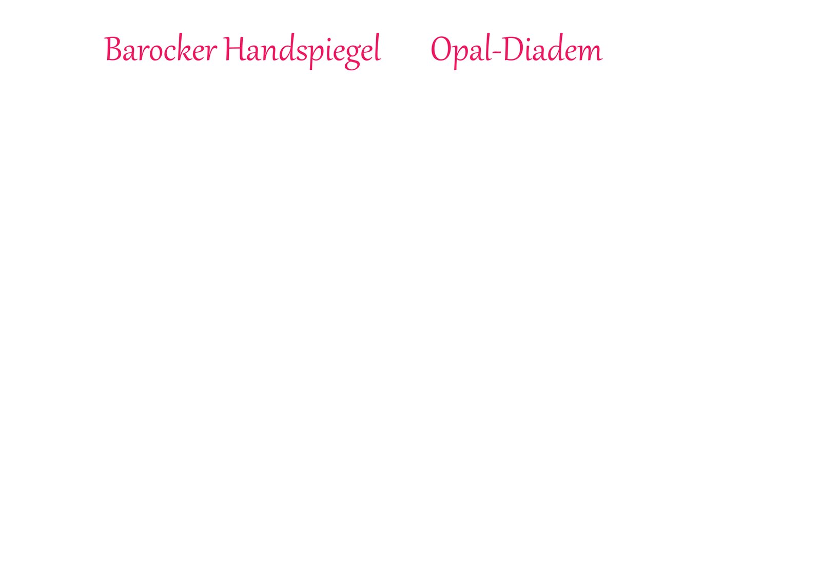 Foil plate showing only the two card titles