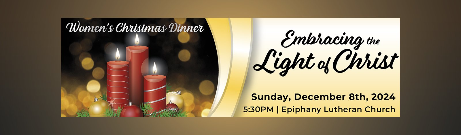 2024 admission ticket — Gold Candlelight, Embracing the Light of Christ
